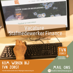 vacature: Stafmedewerker Finance (32 uur per week)